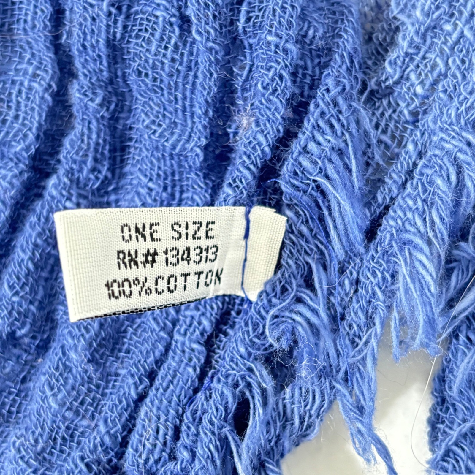 Unbranded Blue White Ombre Cotton Gauze Duster Kimono Cardigan Boho Women OS