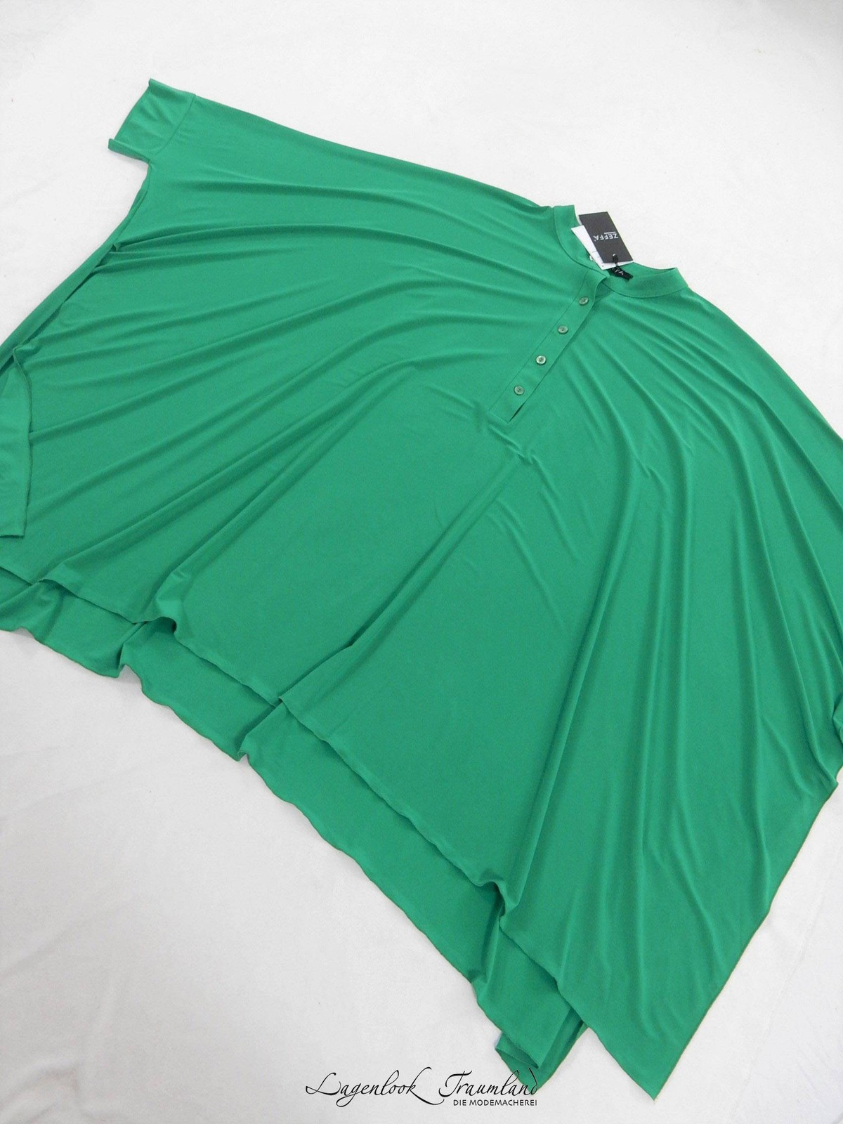 Magna – lagenlook oversized tunic size 44 to 58 – green