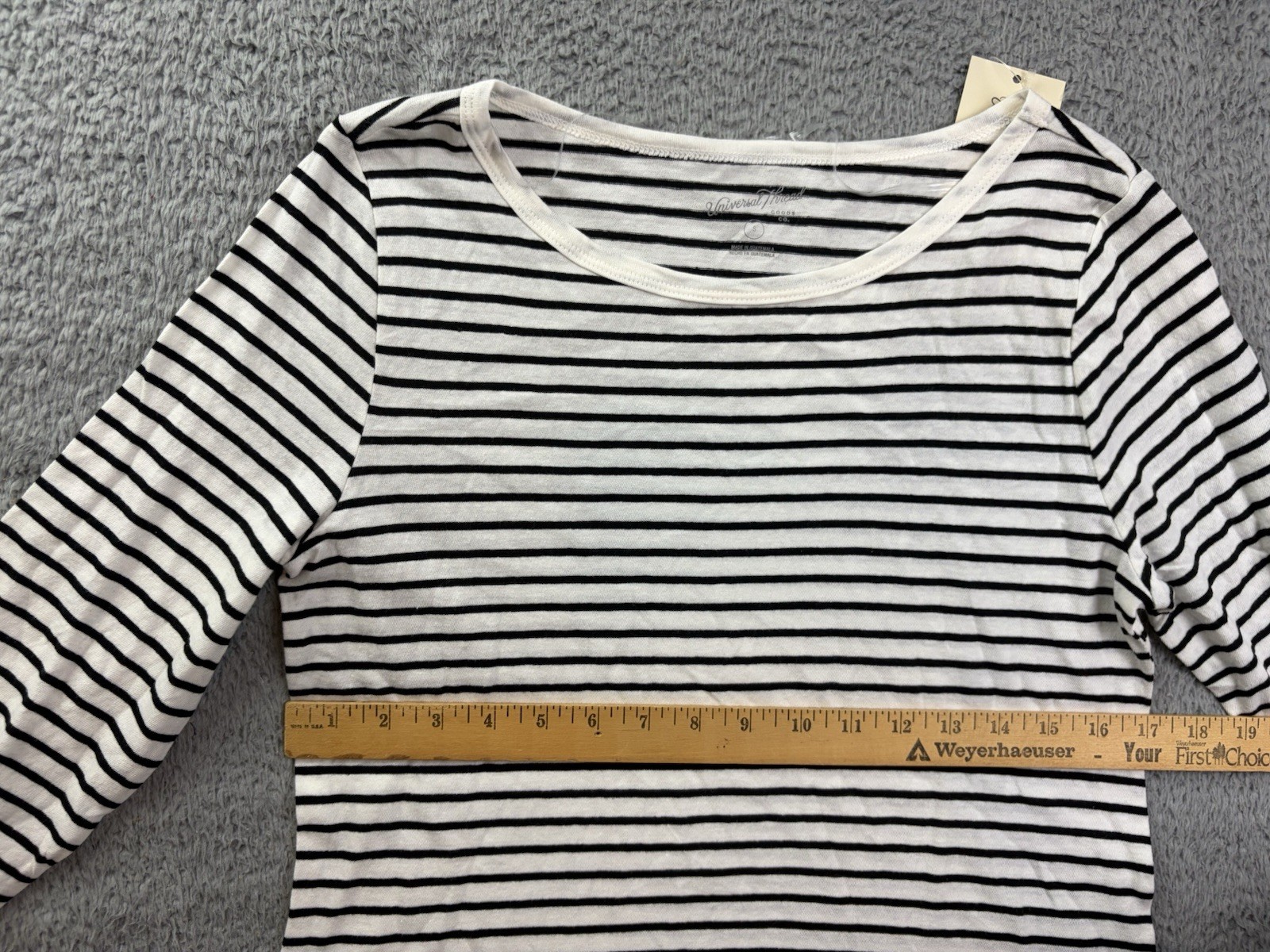 3x Universal Thread Womens Small Multicolor Striped Long Sleeve T-Shirt Lot