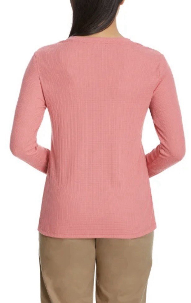 G.H. Bass & Co. Ladies’ Long-Sleeve Henley Top Lot of 4 Pick Your Size NWT