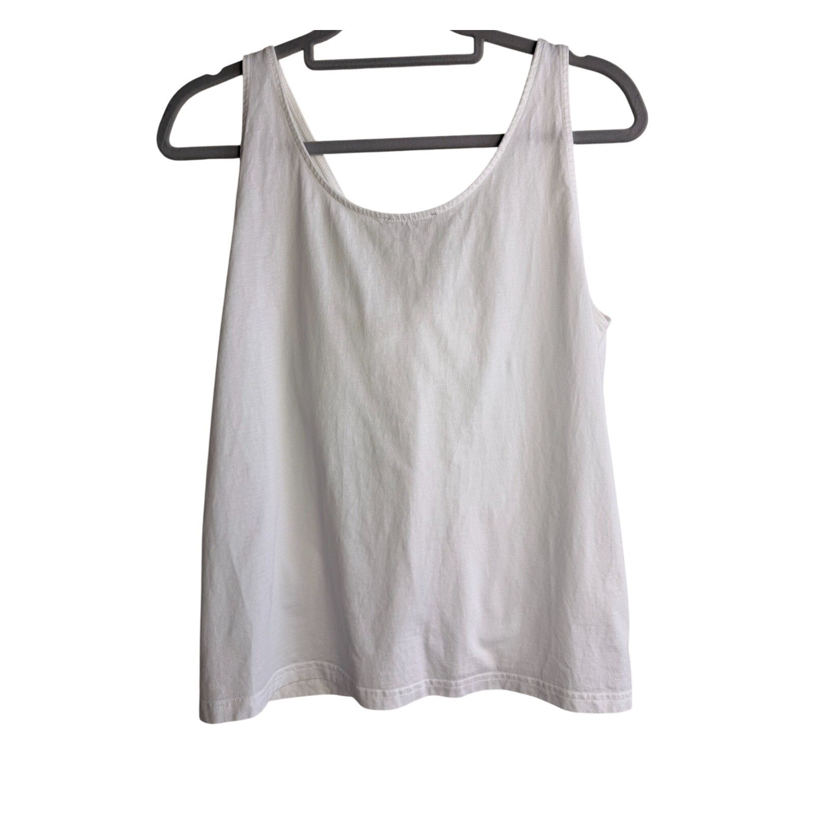 J.Crew White Bow Tank Top Sleeveless Cotton Tie Front Casual Summer S