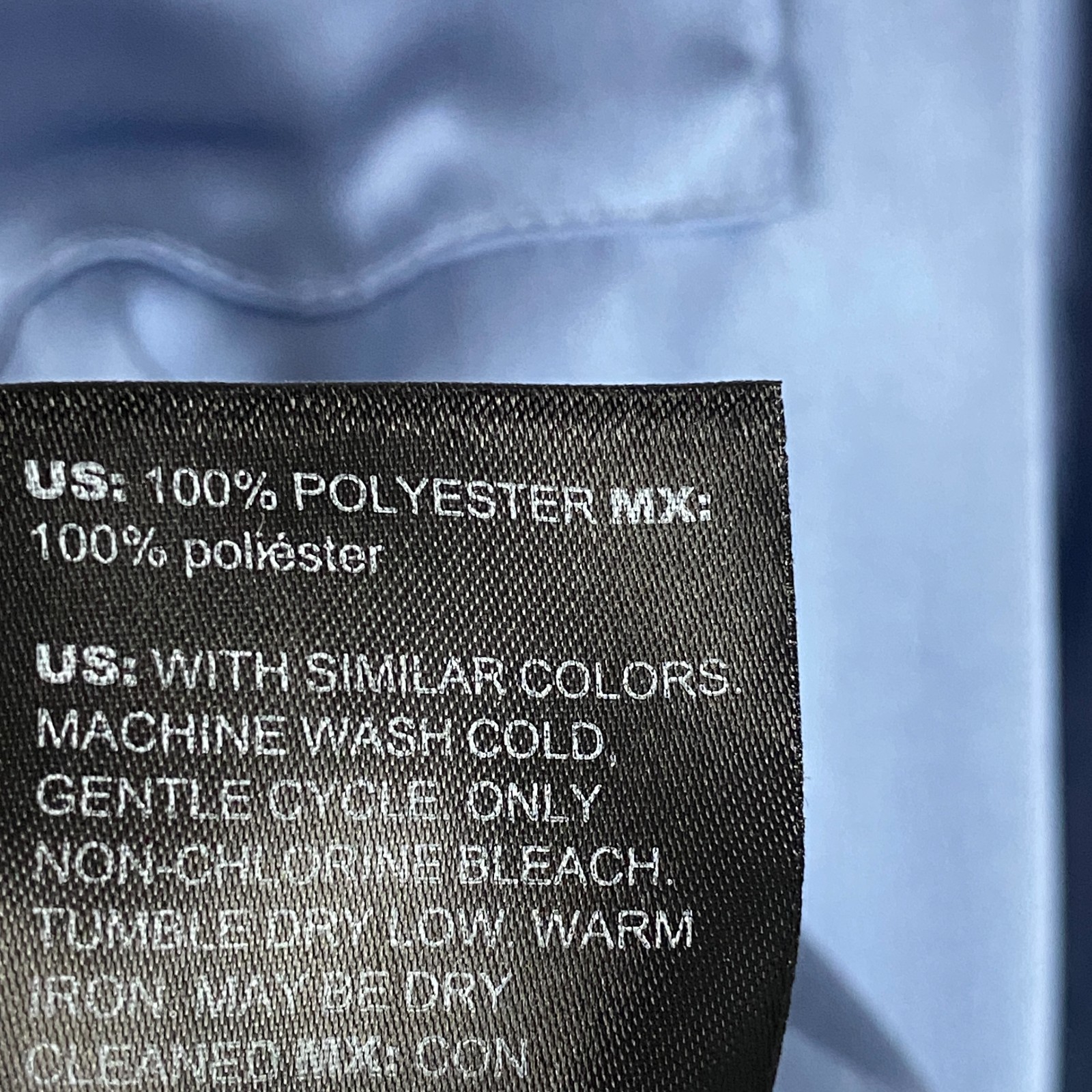 White House Black Market Satin Button Up Shirt Size XS Blue Long Sleeve
