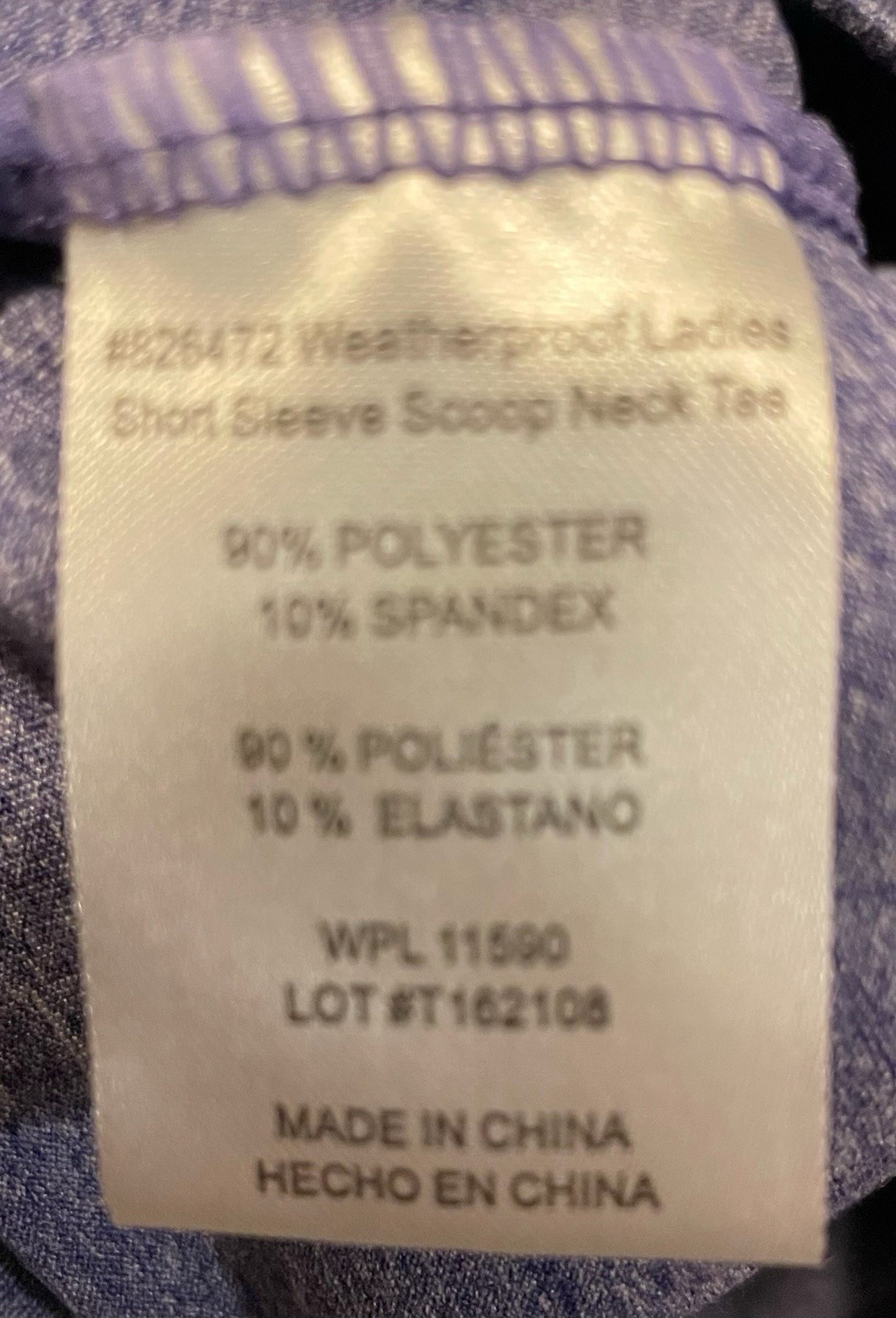 Women L 4 lot wicking exercise tees Teal Purple Blue Lavender 32 Degrees Avia