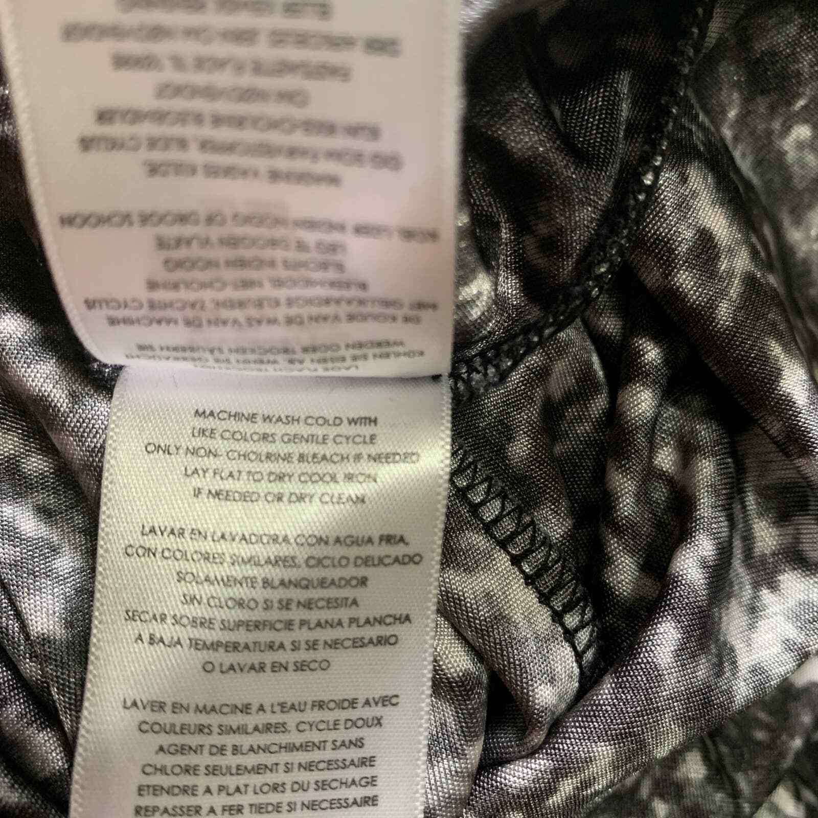 MICHAEL Michael Kors Top Womens Size Medium Black Gray Ombre Sleeveless Holiday