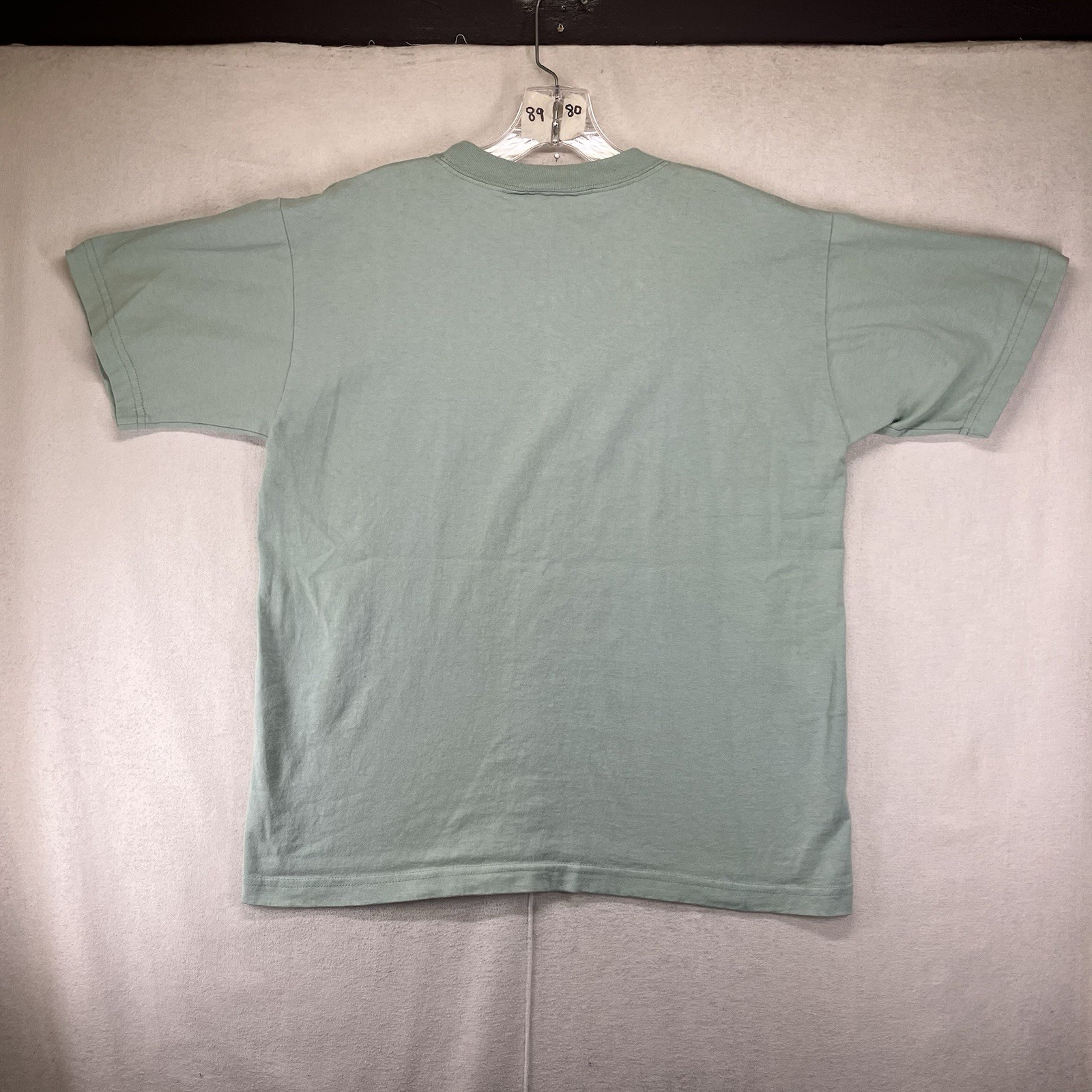 Vintage Women’s T Shirt Oversized Medium Light Sage All Cotton Cape May Houses