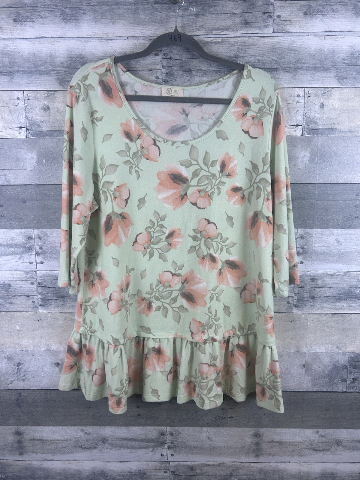 Be Stage Women’s XL 3/4 Sleeve Florla Blouse