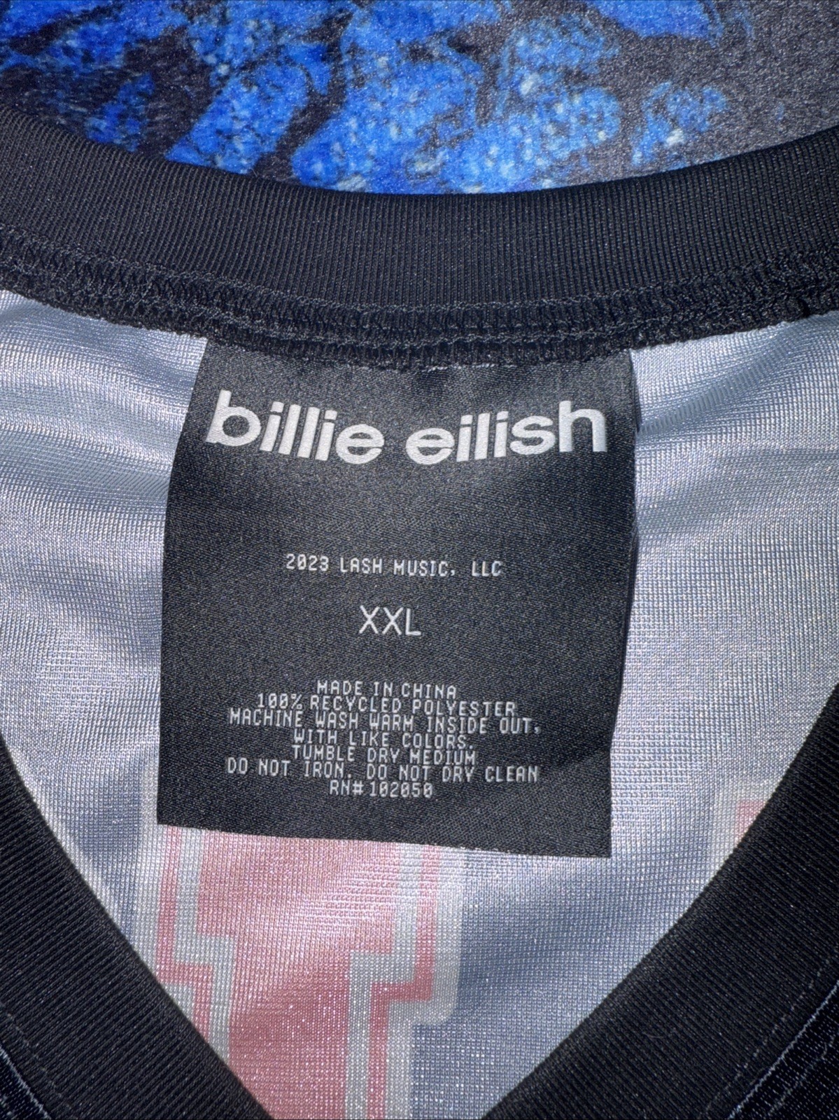 Billie Eilish Photo Jersey Size Extra Extra Large