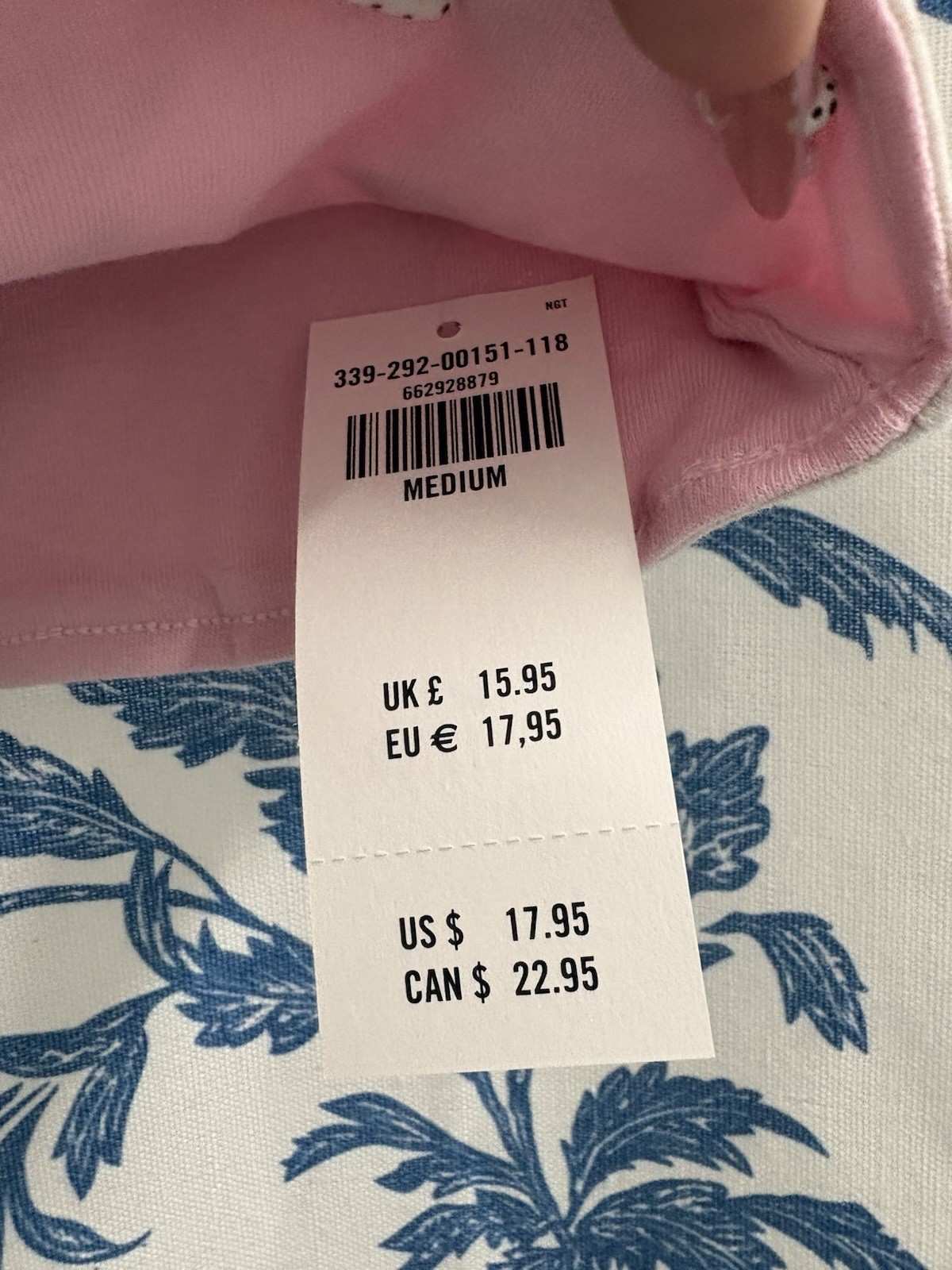 Hollister Womens Pink Camo Strapless Tube Top Size M Cotton Elastane Knit
