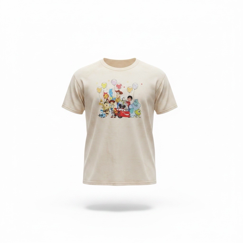 Disney Pixar Group Shot Women’s Graphic Tee Decal T-shirt 2XL Jessie Woody