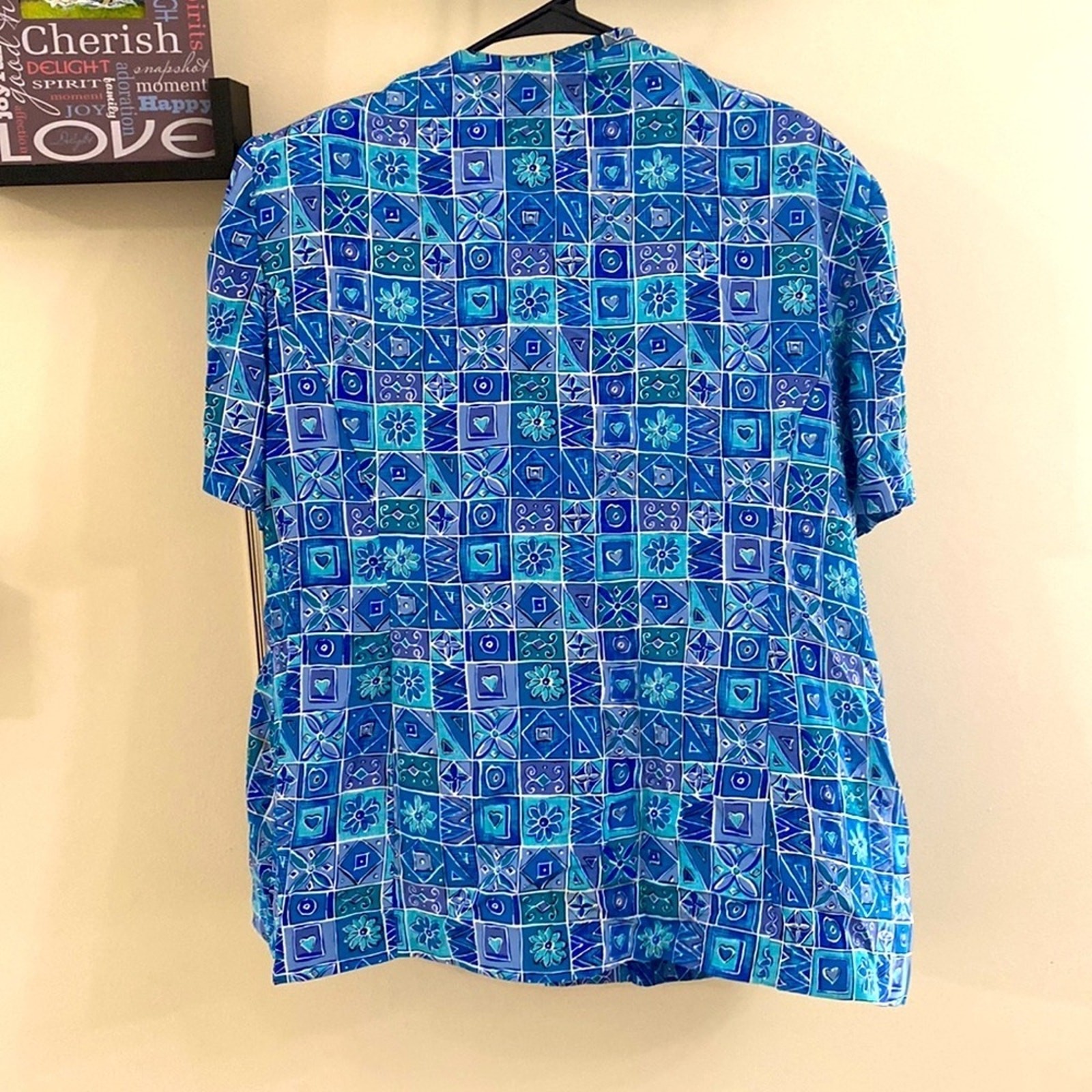 Leslie Fay Button Down Top Sz 22WP
