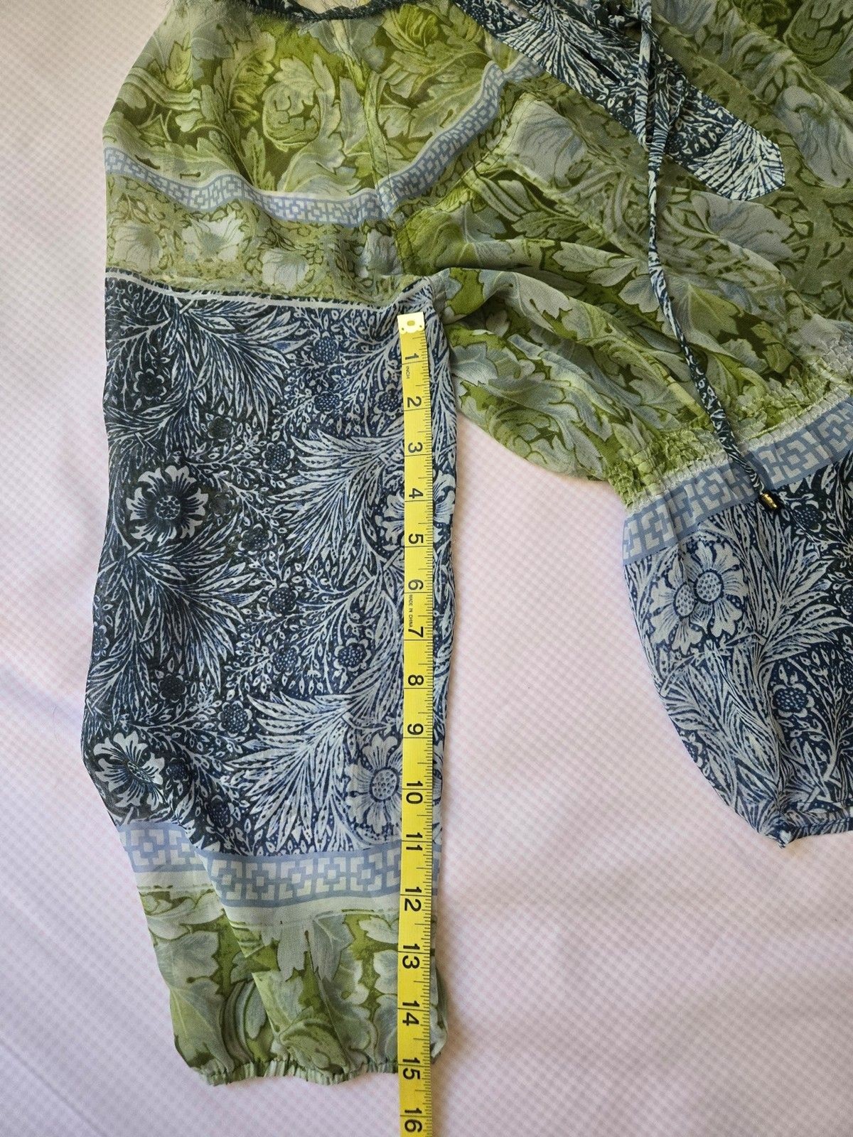 Ivanka Trump Floral Print Boho Chiffon Blouse. Size M. Pre-owned. mamaevaeg (33