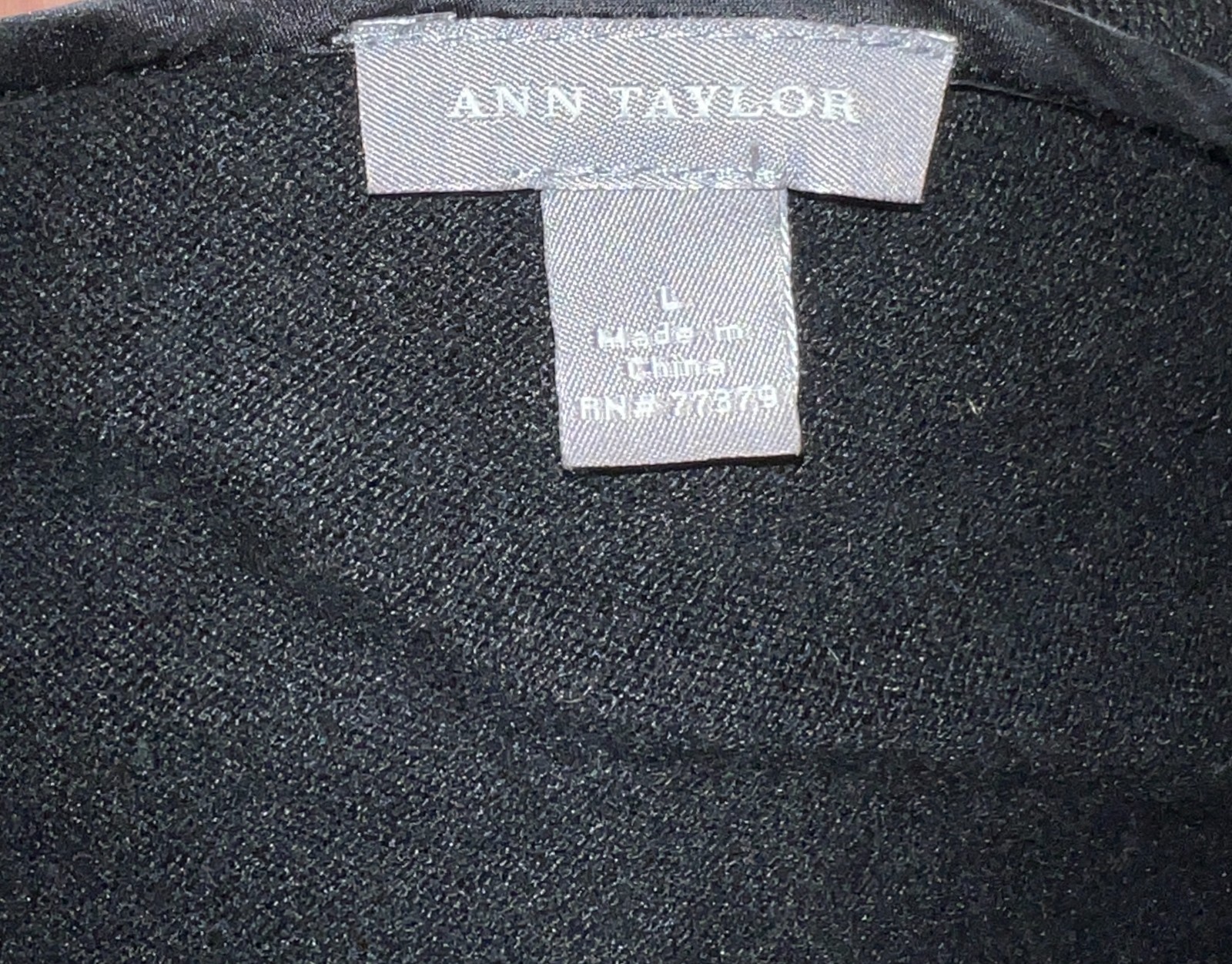 VTG Ann Taylor Crossover Sweater Top Black Witchy Silk/Cashmere Blend Sexy