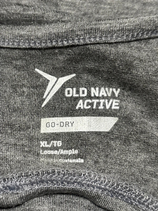 Old Navy Active Womens XL Go-Dry Loose Fit Open Back Tanktop New With Tags Athle