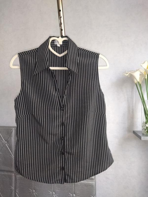 Women Etam shirt black polyester 34/XS