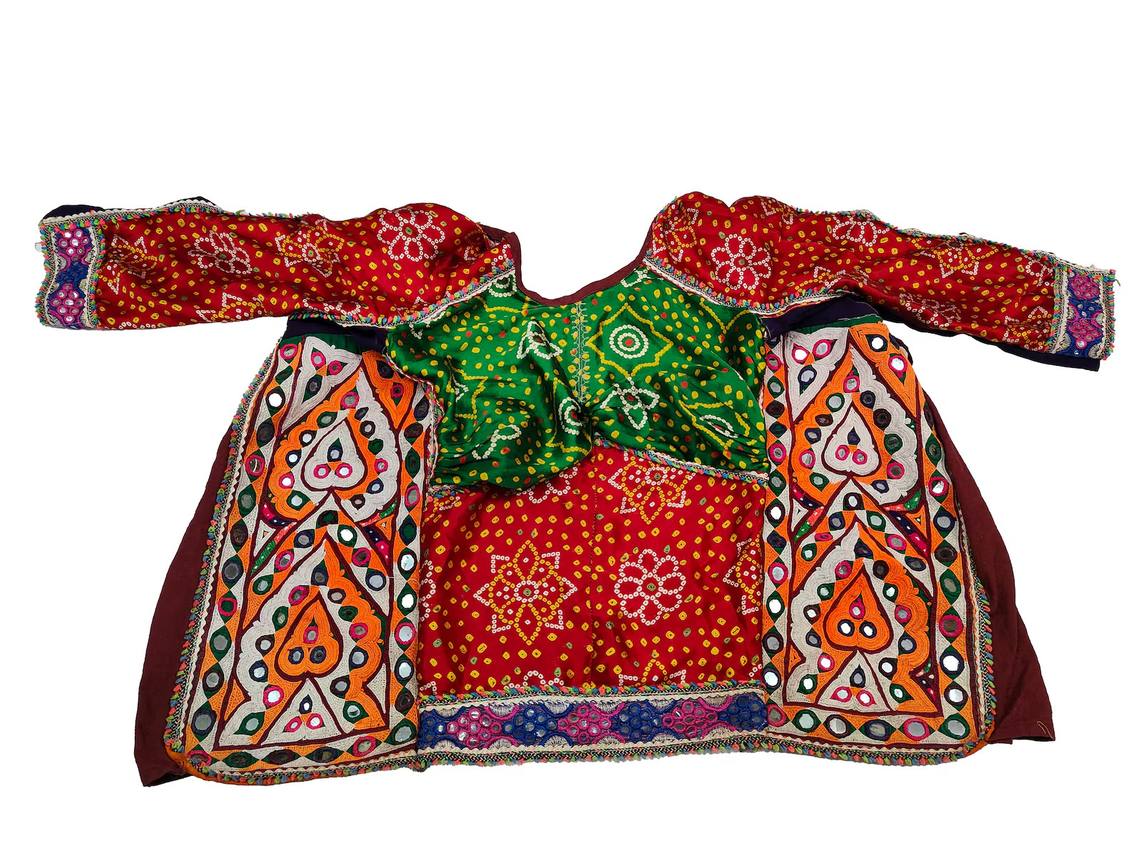 Banjara Choli , Vintage Banjara Kutch Rabari Ethnic Embroidery top, kuchi boho