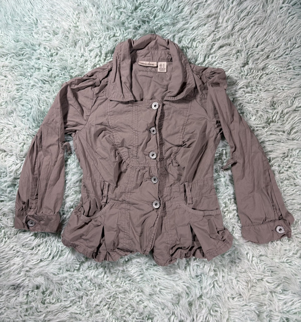 DKNY Jeans Flaired Button Up Top Women’s Medium