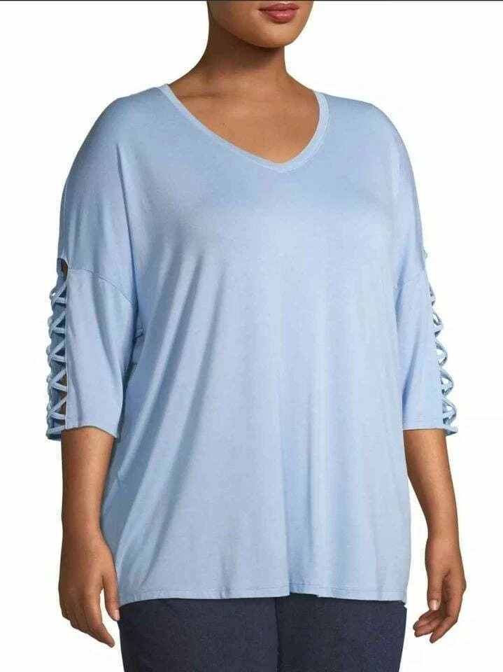 Women’s Plus Size Blouse, Terra & Sky Plus Size Women’s Top, 0X to 3X True Size