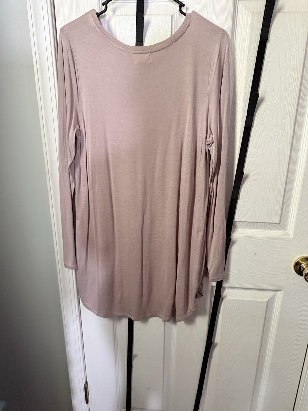 Old Navy Womens Tunic Tee Shirt Long Sleeve Tunic Split Sides Med. Mauve