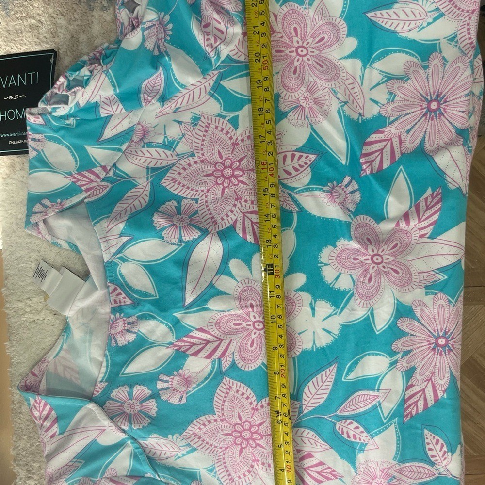 Ruby Rd. Pink and Blue Floral Blouse