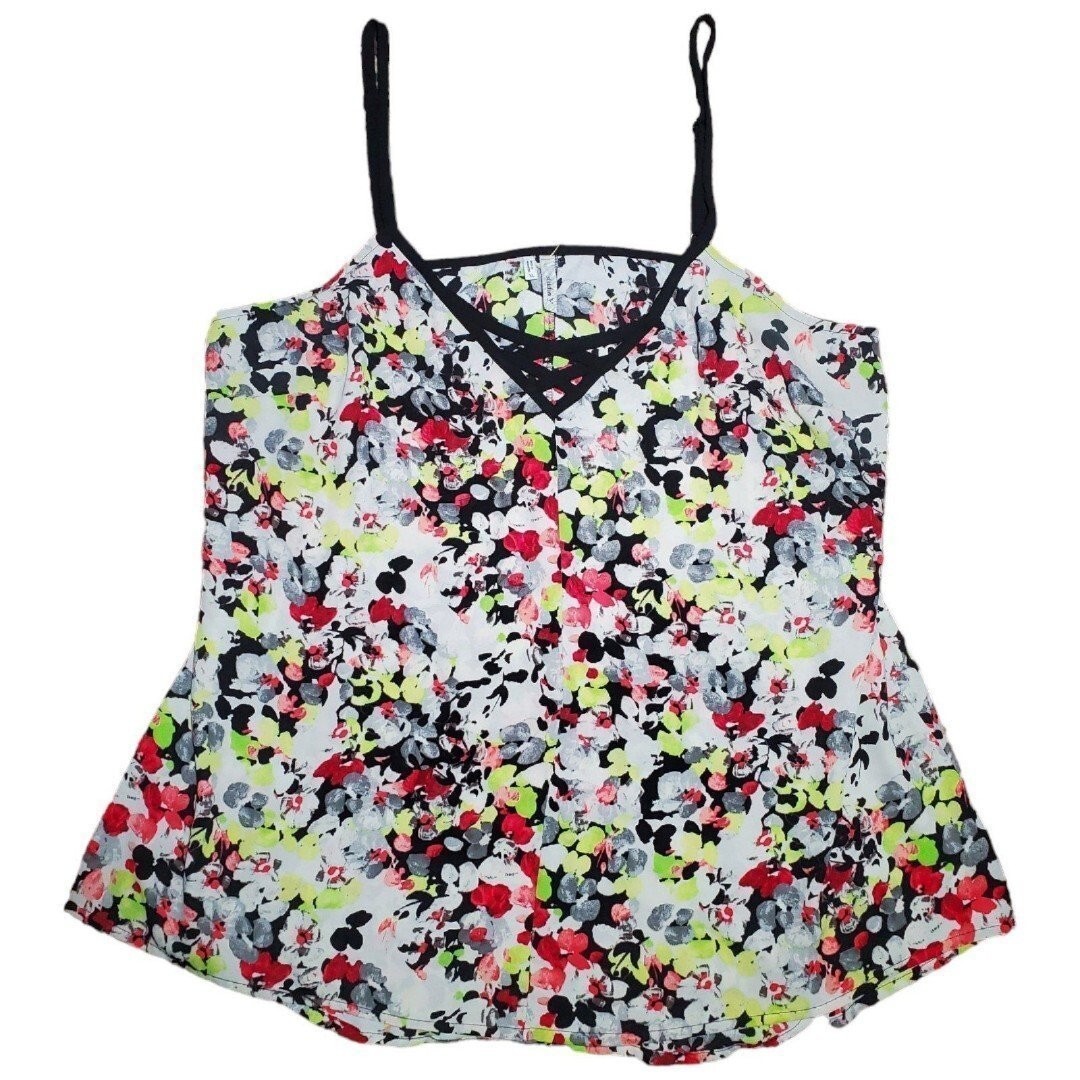 Studio Y women Size XL Print Strapless sleeveless thin adjustable shoulder