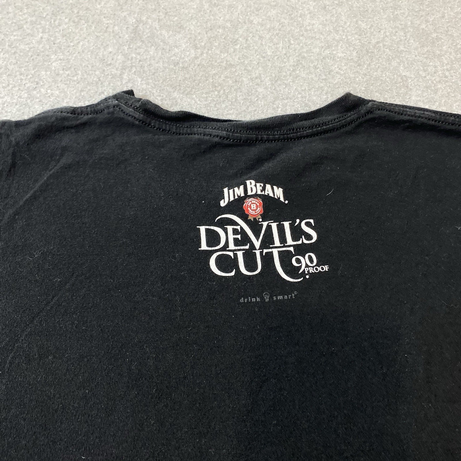 Jim Beam Devil’s Cut Slightly Sinister Whiskey T-Shirt XL Promo Tee Breweriana
