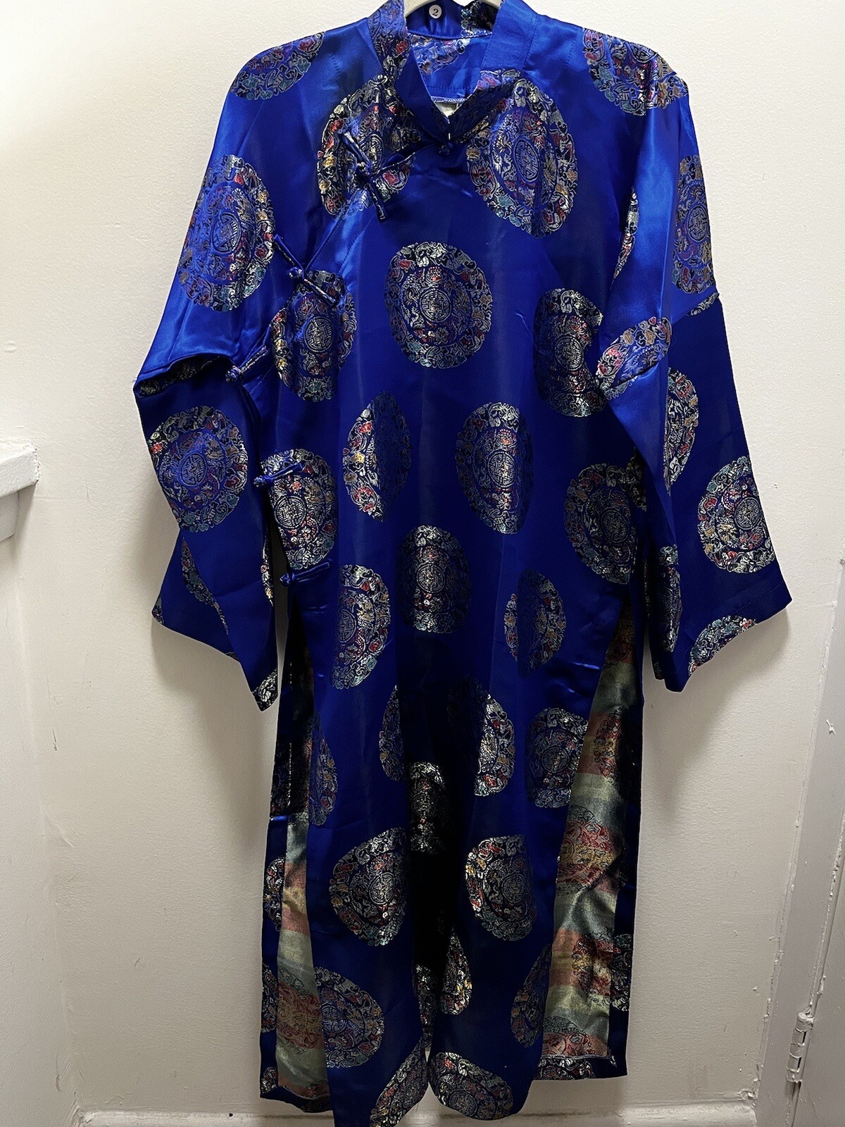 Ben Thanh Ao Dais S Royal Blue Traditional Asian Vietnamese Kimono