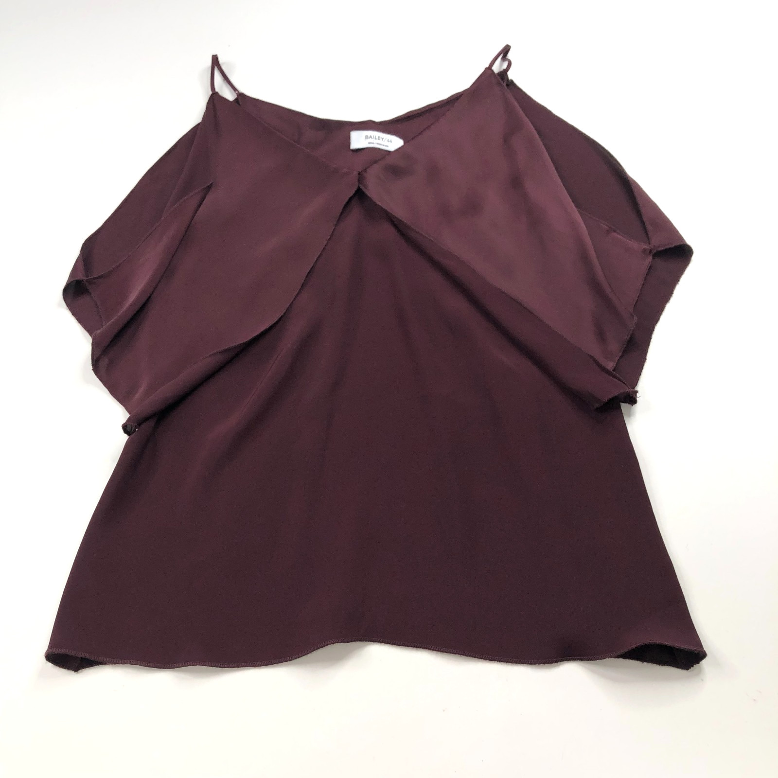 Bailey 44 Small Womens Layered Tiered Pullover Button Top Blouse Red MINT HRJ