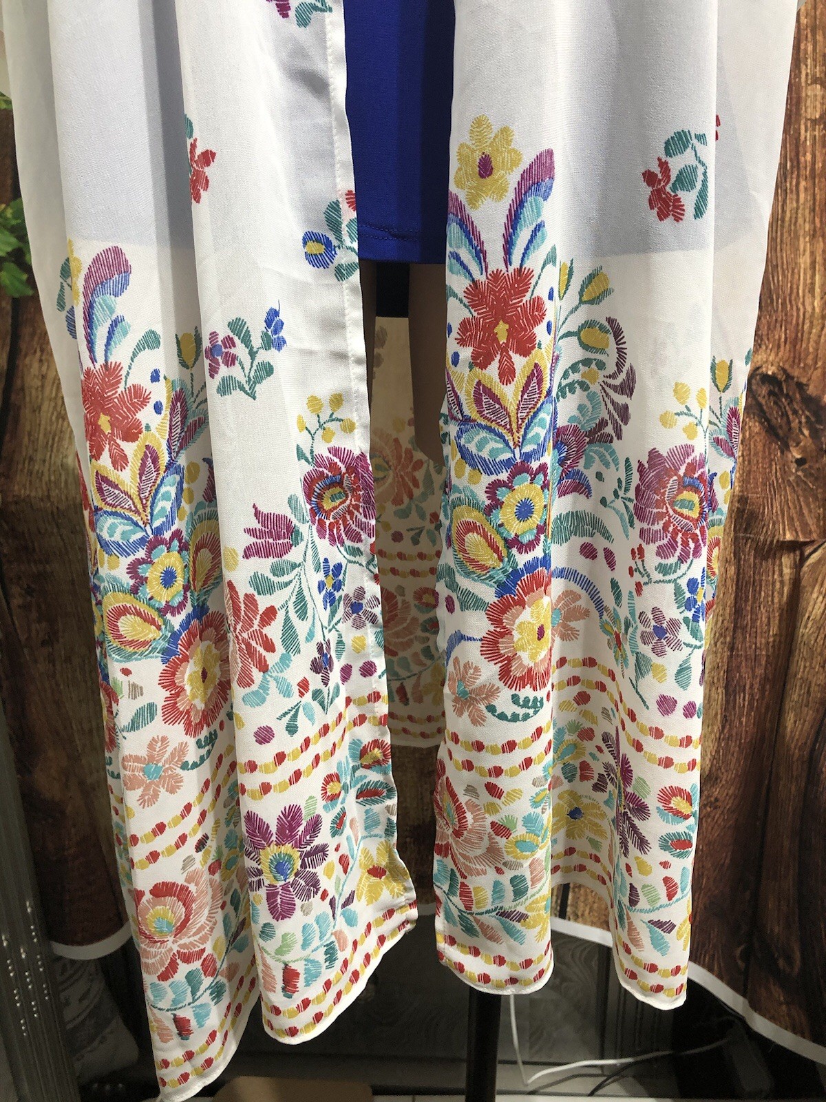 NWT! Cato Open Front Floral Chiffon Cardigan Size Large G-2