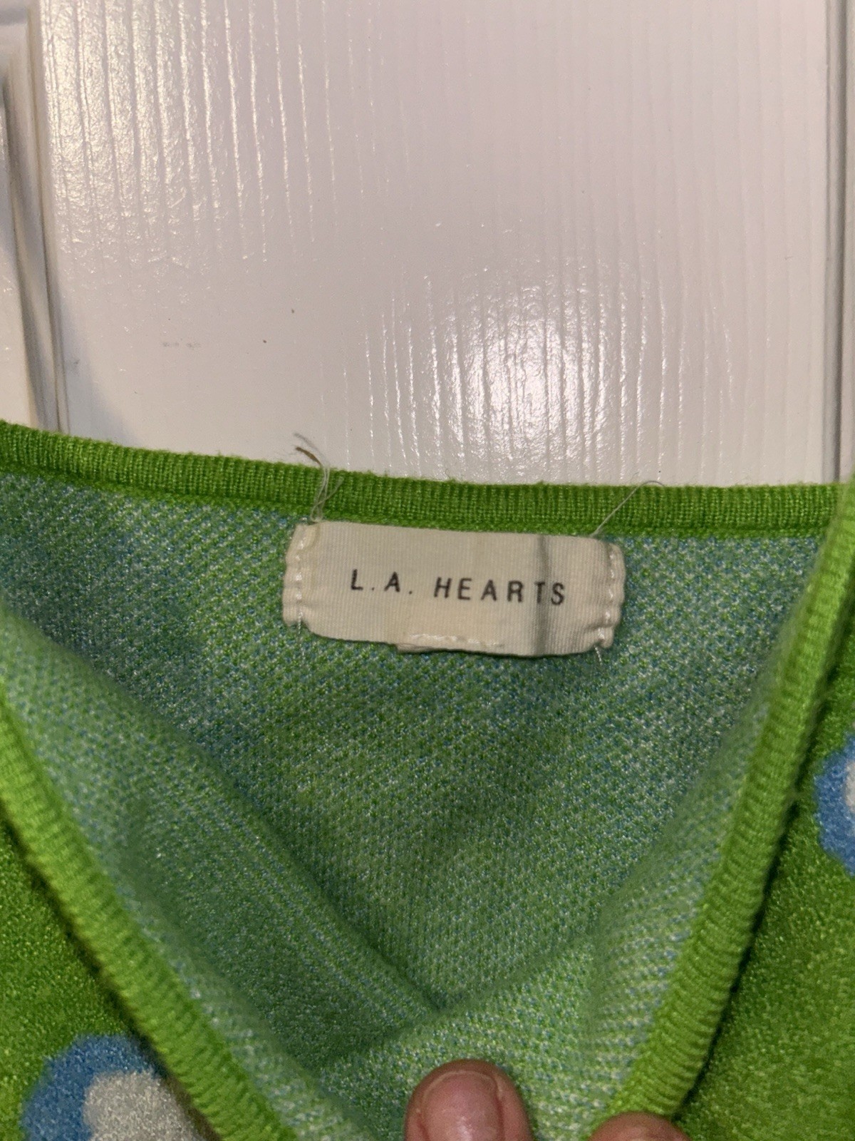 L.A. Hearts Sheer Mesh Floral Spaghetti Strap Square Neck Cami Tank M