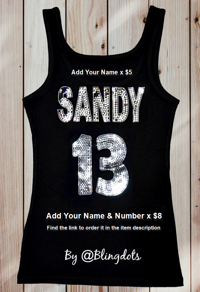 Women Germany Bling Shirt Sequin Tank Top Deutschland Team Flag Soccer Fan