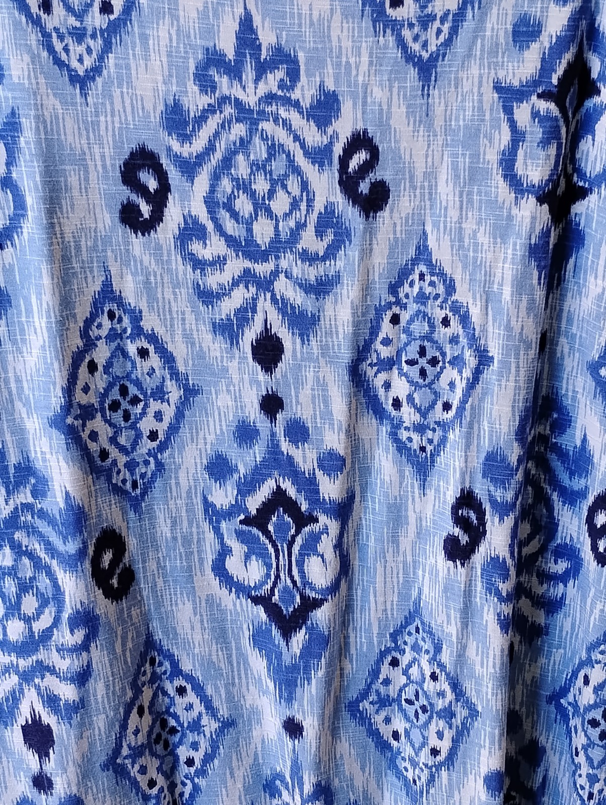 TORI RICHARD Honolulu Blue Sleeveless Stretch Tank Top Blouse Small