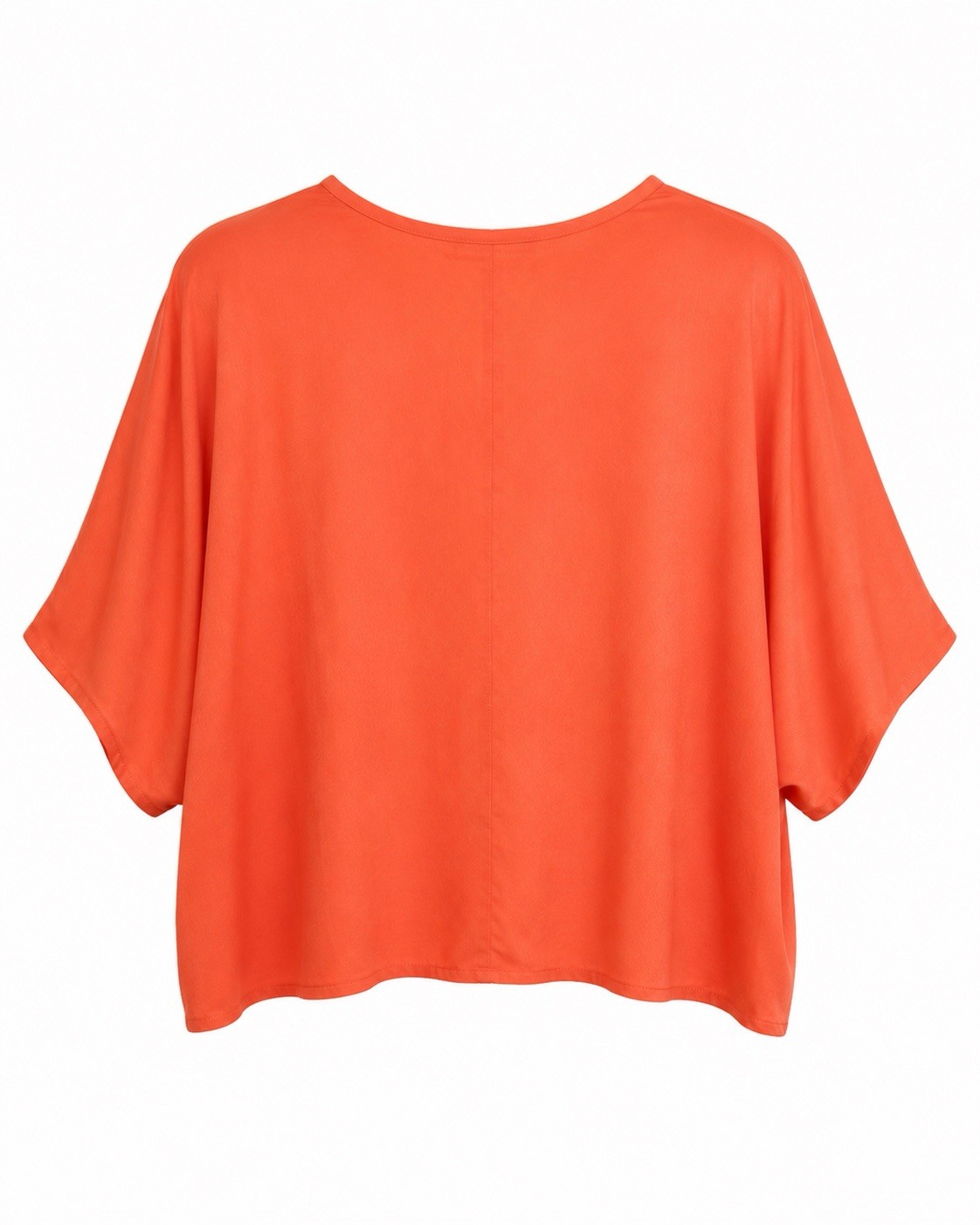 Style Envy Tie Front Kimono Sleeve Top Coral Pink Lightweight Top Women L casual