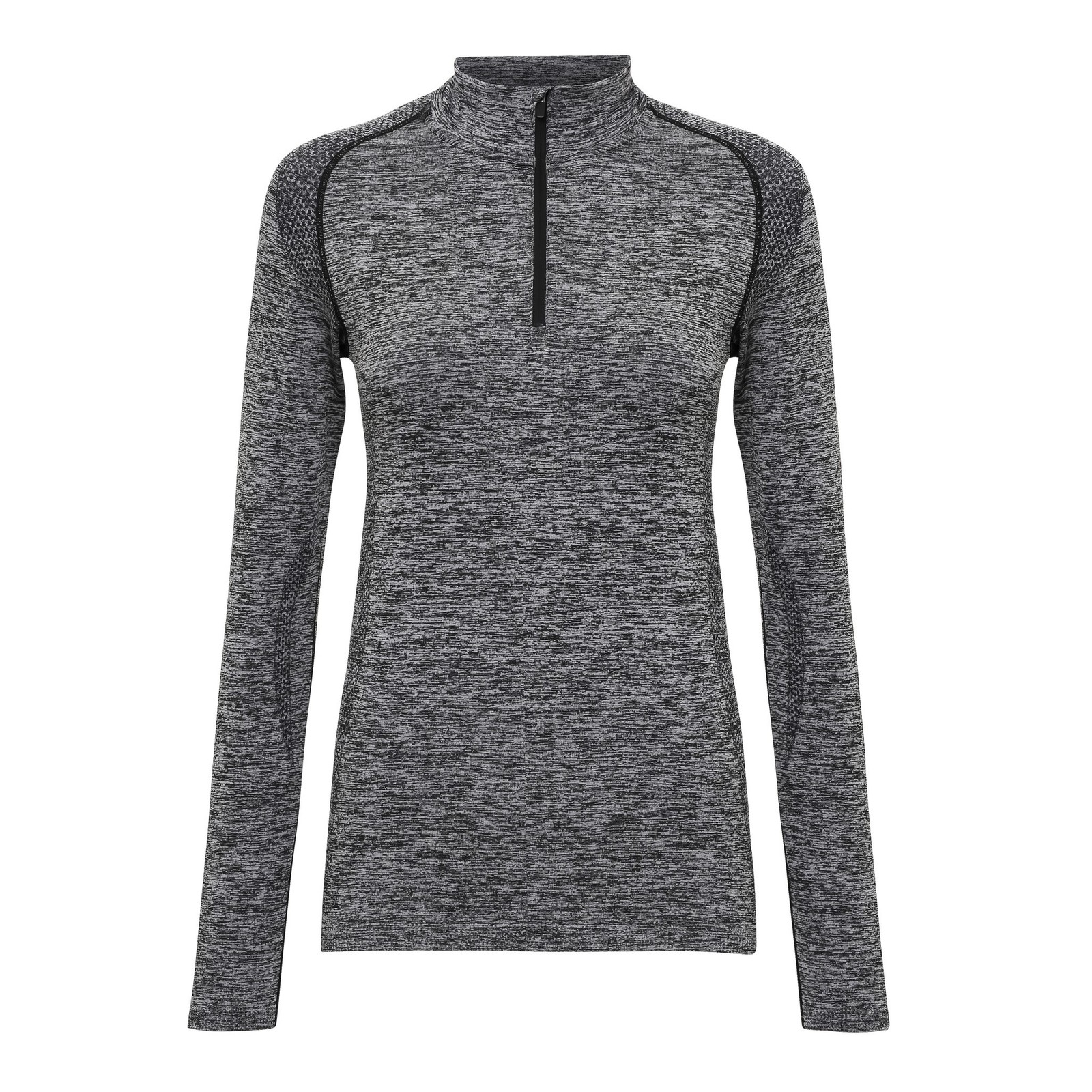 TriDri Women’s Seamless 3D Fit Multi-Sport Performance Long Sleeves Zip Top