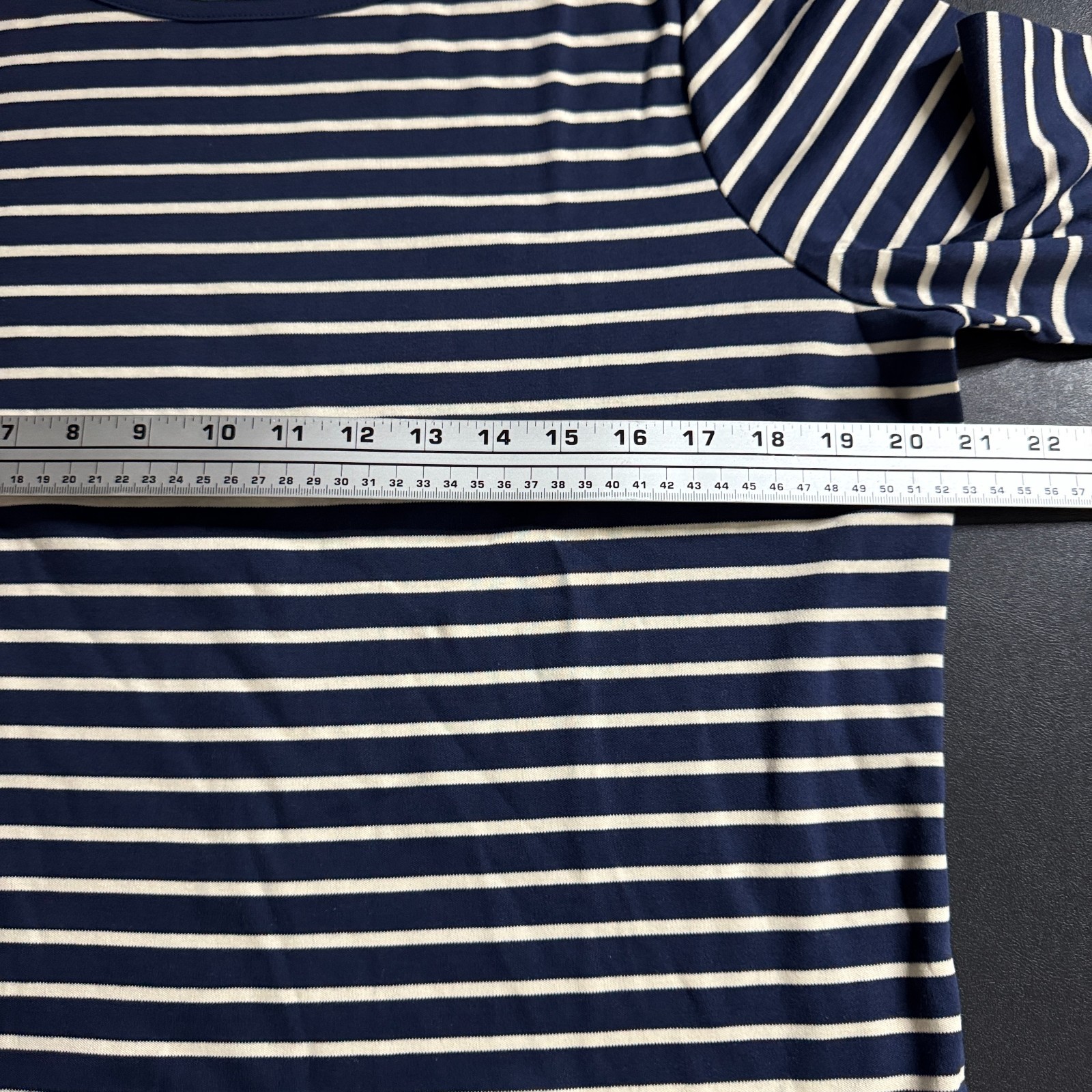 NWOT LL Bean Shirt Women’s XL Stripe 100% Supima Cotton Boat Neck Classic Casual
