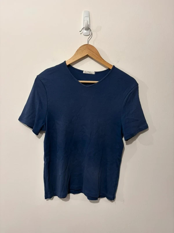 Women’s M&S Blue Short Sleeve Top – Size 16