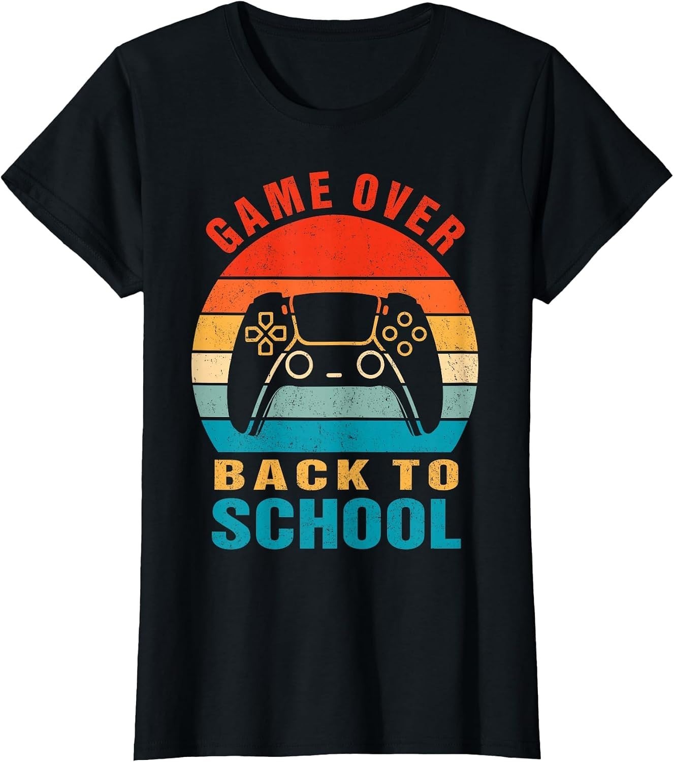 Back to School Funny Game Over Teacher Student Controller T-Shirt