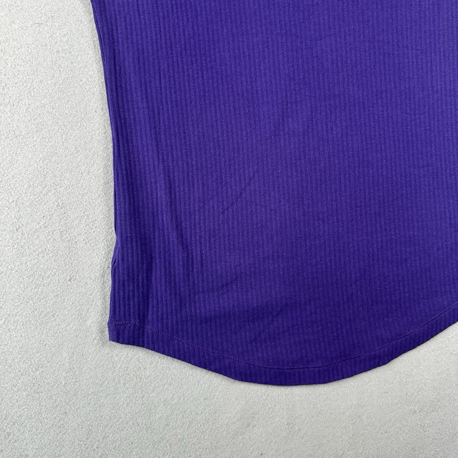 Y2K Aeropostale Ribbed Henley Short Sleeve Shirt Women’s 2XL Purple Stretch Aero