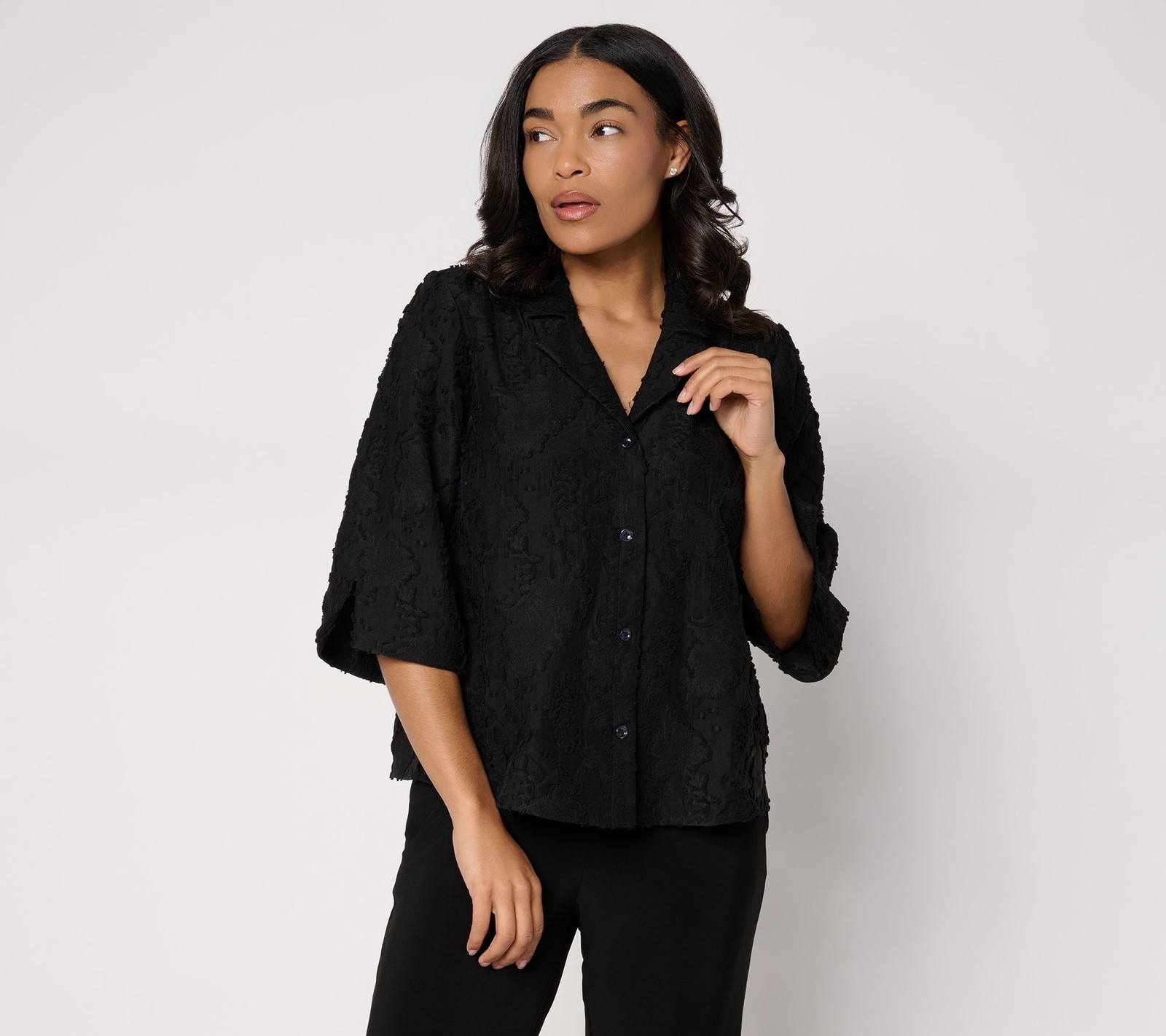 Gloria Vanderbilt Women’s Top Sz L Make Your Selection: Dennis Black A723520