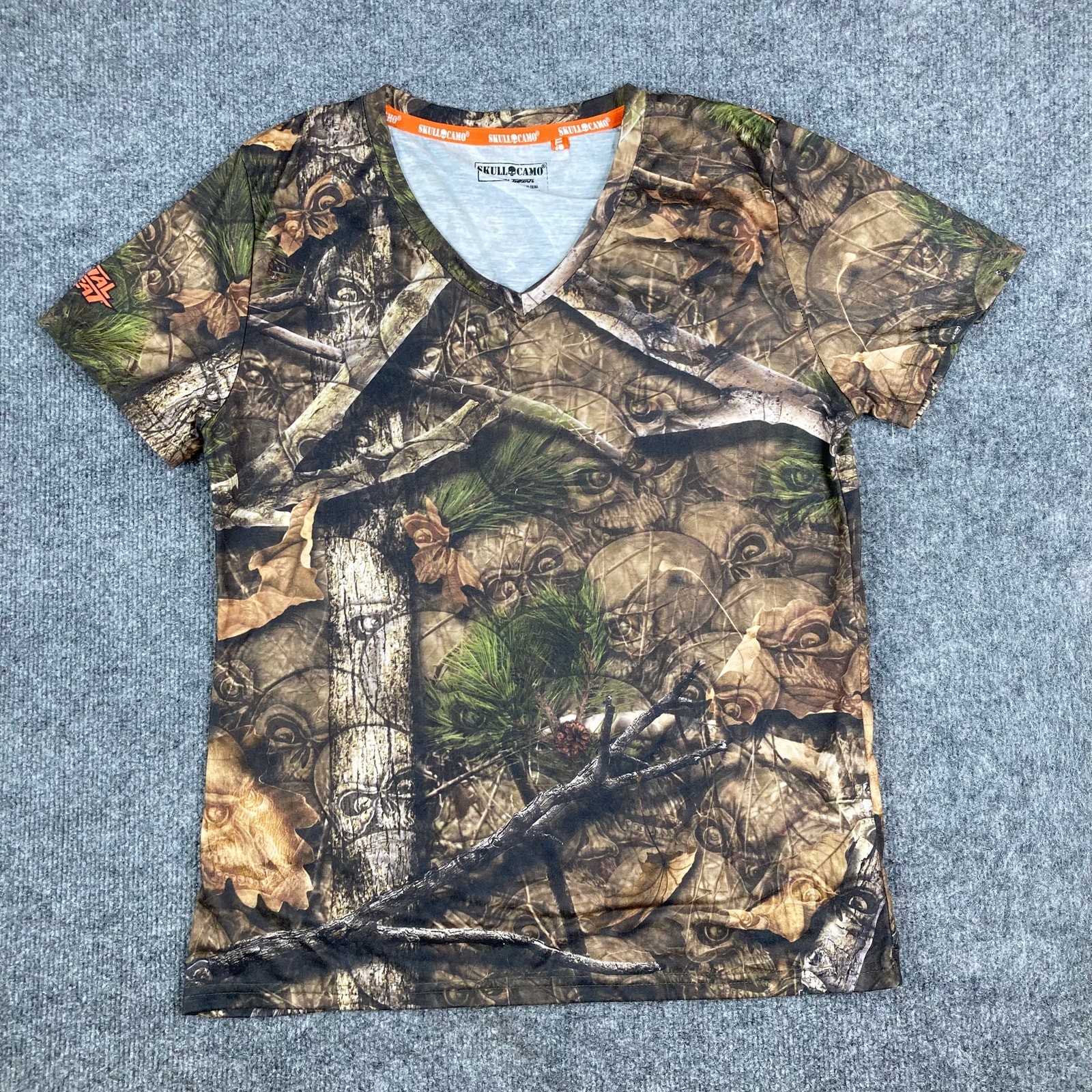 Skull Camo by Lethal Threat T-Shirt Womens M Camo Hunting Graphic