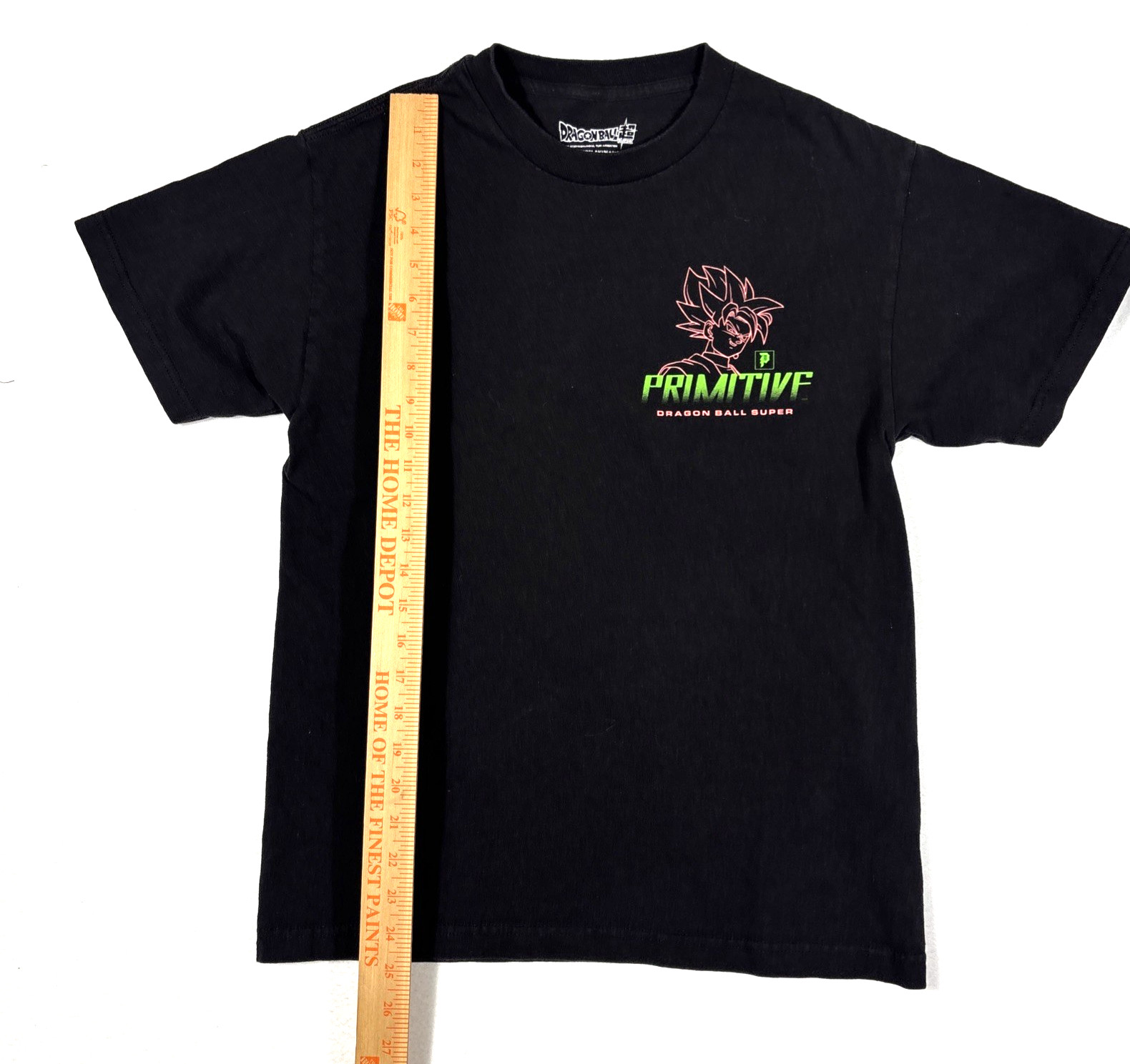 Primitive X Dragon Ball Super Goku Black Rose Womens Graphic T-Shirt Black Med