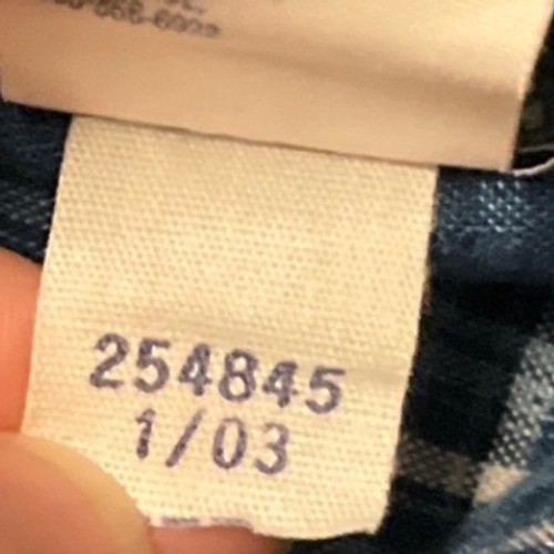 Vintage Y2K Tommy Hilfiger Plaid Top Womens Large Blue Empire Waist Tie Front