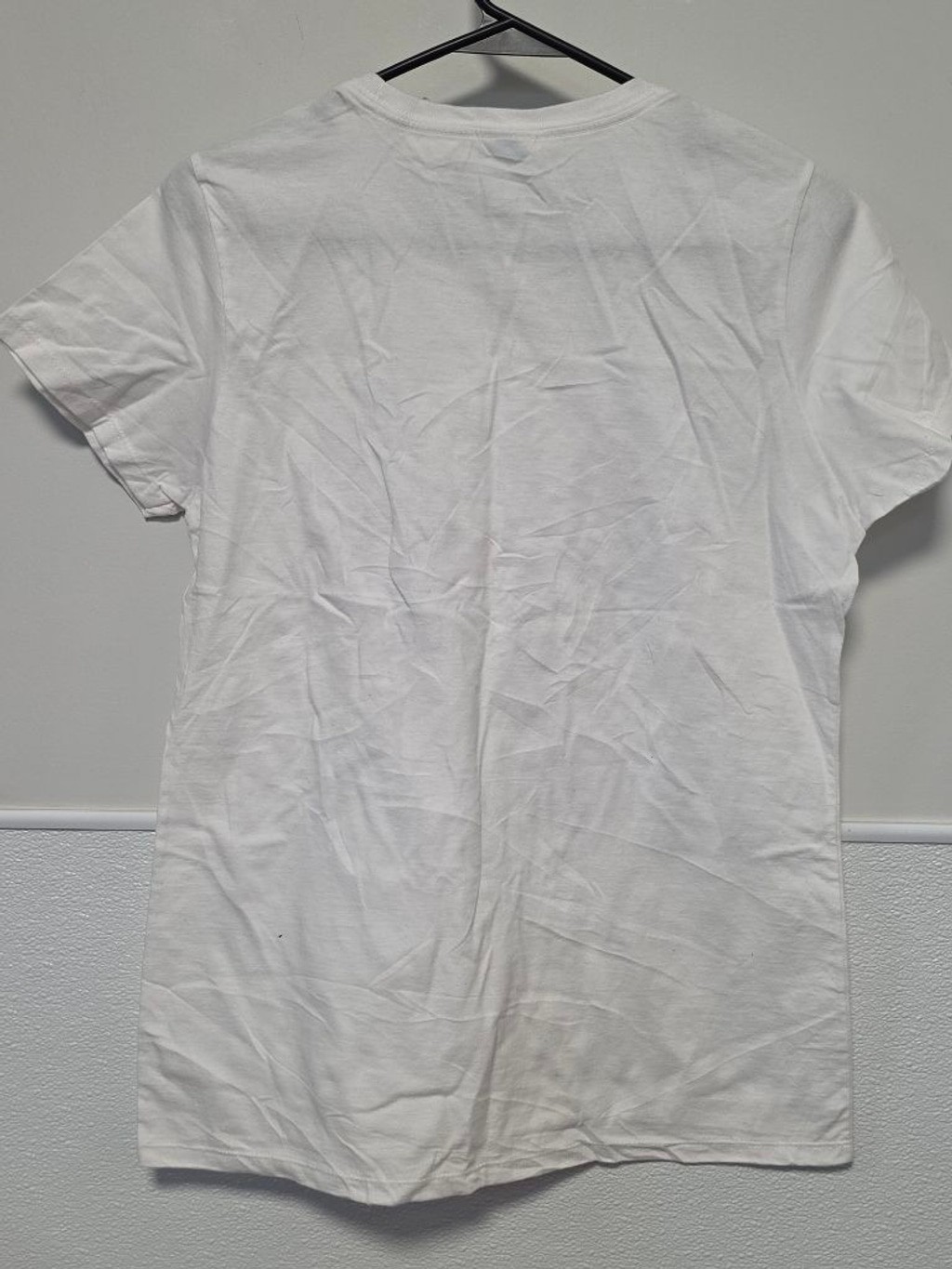 Women’s Port & Company White Red Merry Catmas Short Sleeve Tee M
