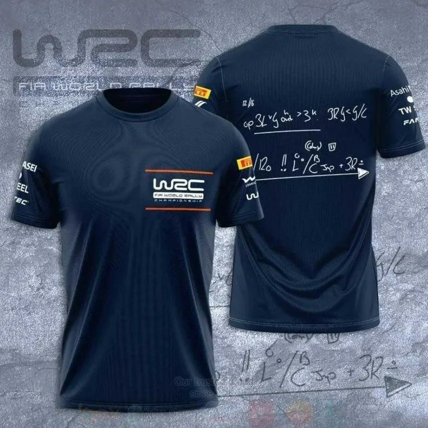 2025 Summer WRC Rally 3D Printed T-Shirt Unisex Breathable Loose Fit Fashion Tee