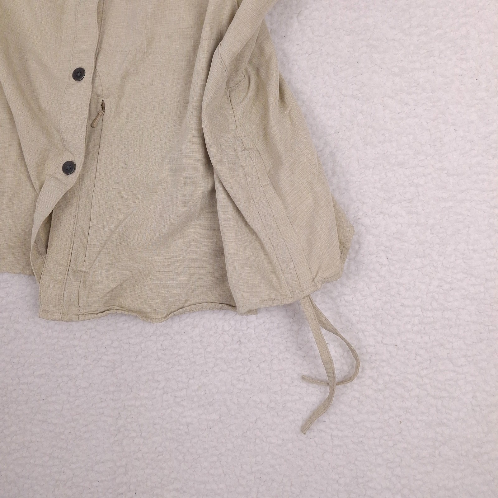 Outdoor Research womens XL UPF 50 long sleeve hiking shirt trail roll tab vented