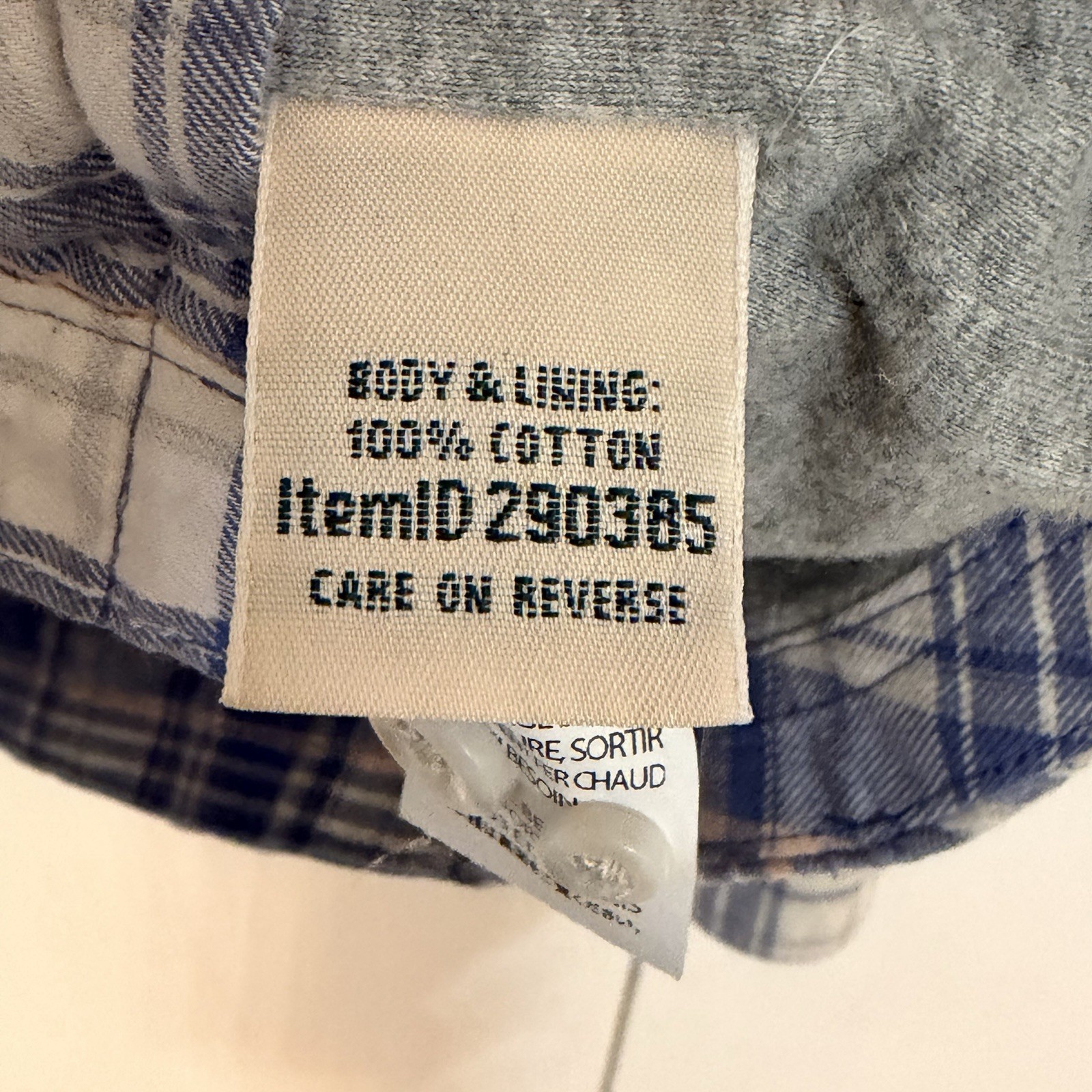 LL Bean Fleece Lined Flannel Shirt Shacket Women’s Small Blue Plaid With Pockets