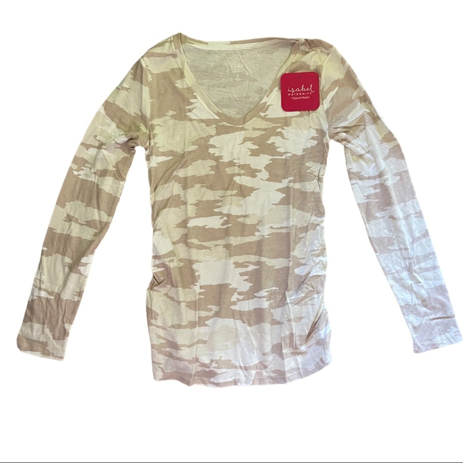 Maternity Camouflage Cotton Blend Shirt Size Small NEW