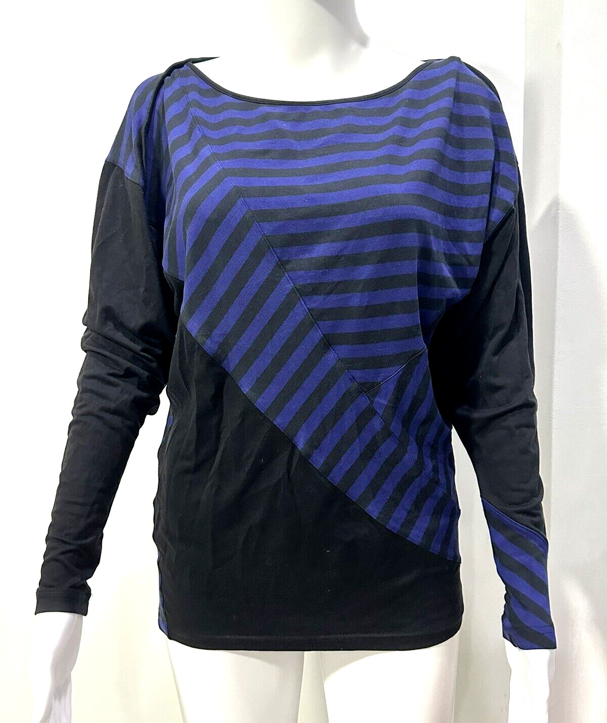 ADIDAS BY STELLA McCARTNEY STRIPED LONG SLEEVED COLORBLOCK TOP 36