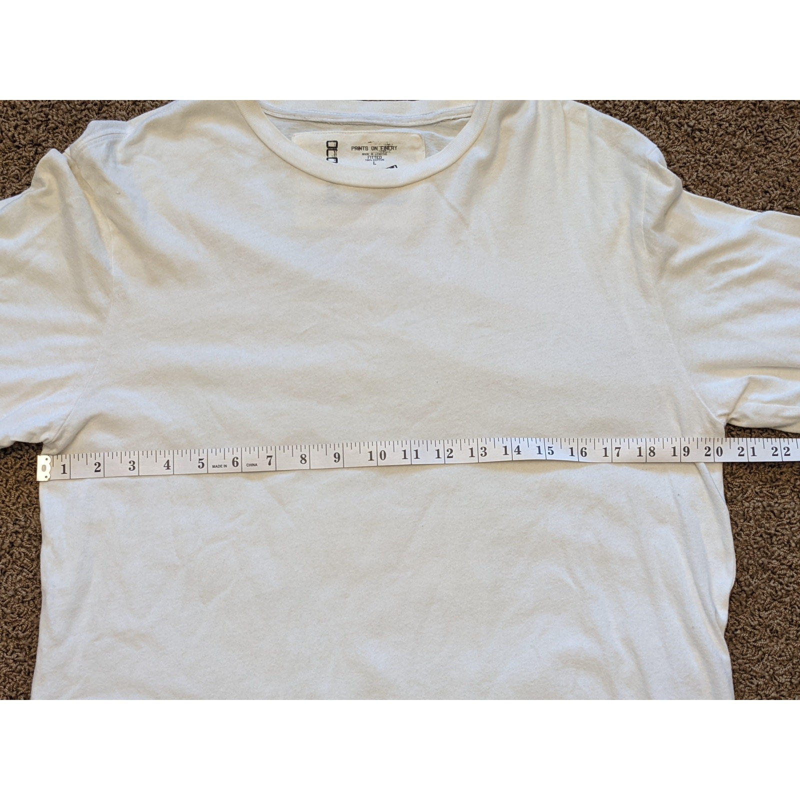 Old Navy Womens Long Sleeve White Prints On Finery Lesotho – Fitted Size Large