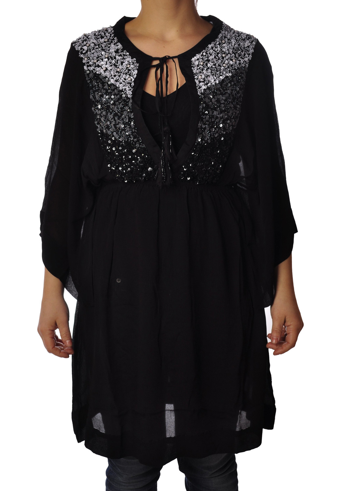 Twin Set – Caftans – Female – Black – 3337619A185233