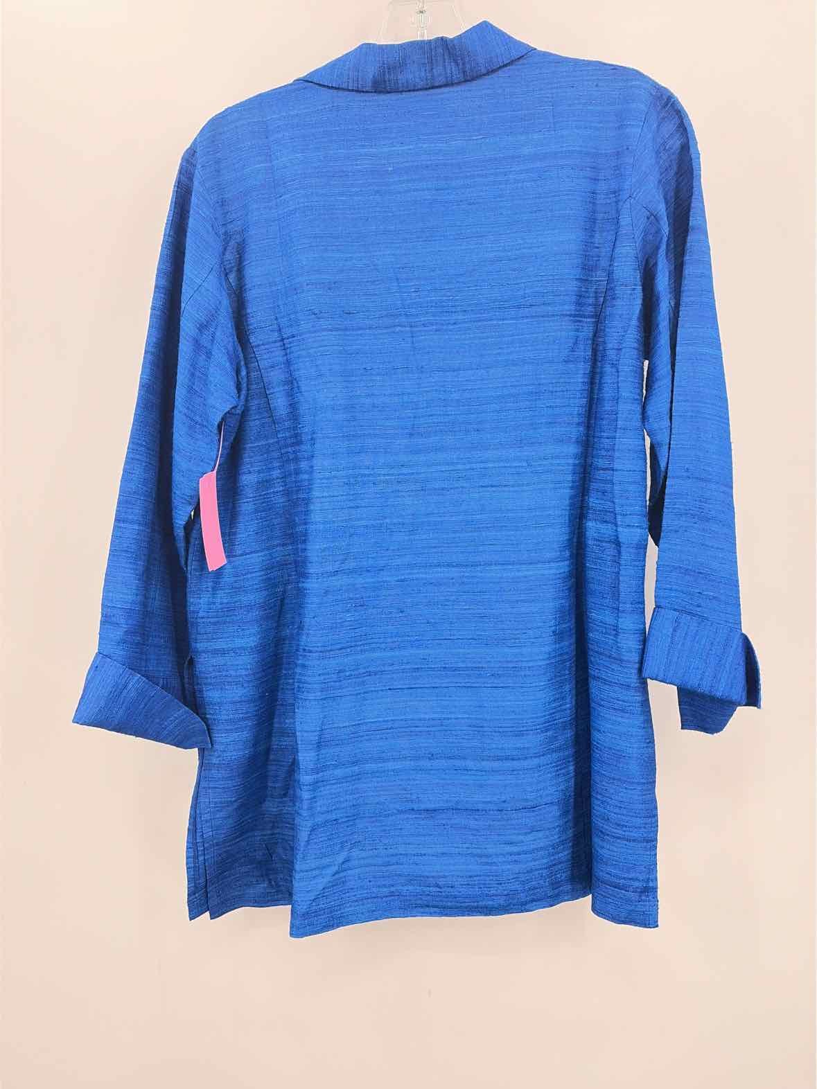 Pre-Owned Charlotte Kellogg Blue Size Medium Button Down
